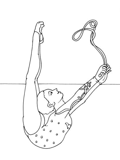 Coloriage Gymnastique Les Beaux Dessins De Sport à Imprimer Et