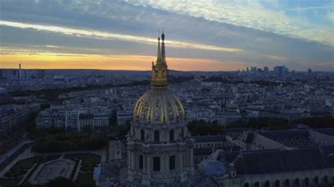 Drone shot in Paris, France reveals the ... | Stock Video | Pond5