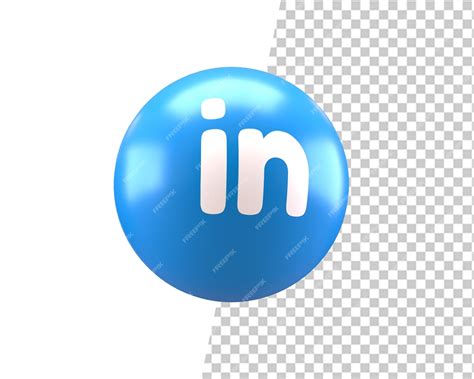 Premium PSD | Linkedin 3d logo