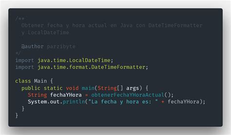 Obtener Y Formatear Fecha Y Hora Actual En Java Parzibyte S Blog