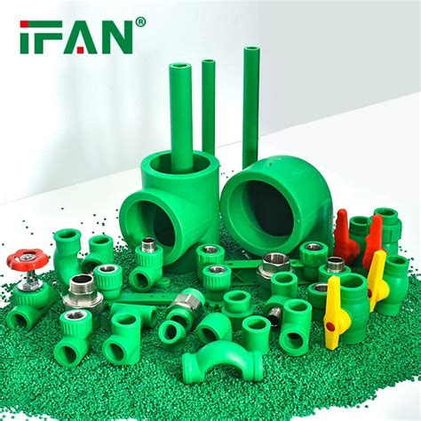 Ifan Plastic Green Color Mm Socket Tee Elbow Water Pipe Ppr