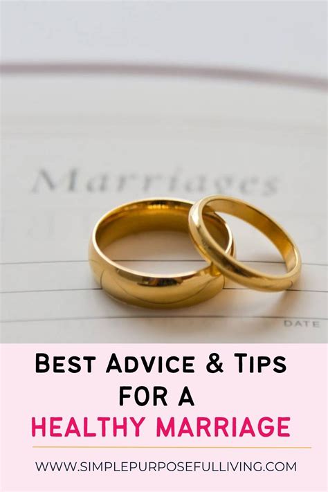 Best Advice And Tips For A Healthy And Happy Marriage Simple