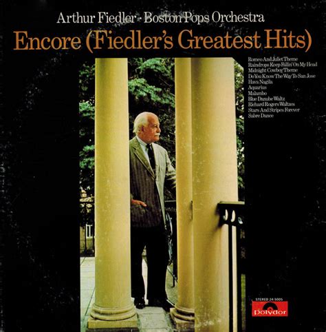 Album Encore Fiedler S Greatest Hits De Arthur Fiedler And The Boston