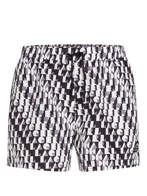 Karl Lagerfeld Abstract Print Swim Shorts Farfetch