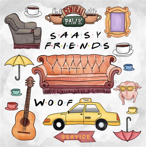 Friends TV show Illustration design :: Behance