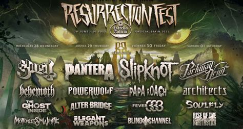 Resurrection Fest Estrella Galicia Nuevas Bandas Reparto Por