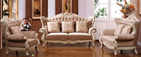 French Style Hand Carved Sofa Set For Living Room At Best Price In