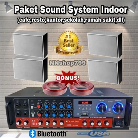 Jual Paket Sound System Indoor Pro Cafe Resto Kantor Sekolah Rumah