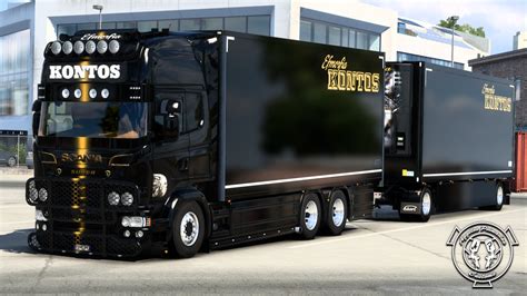 Scania R Efmorfia Kontos Black Combo Skin Rjl Tandem