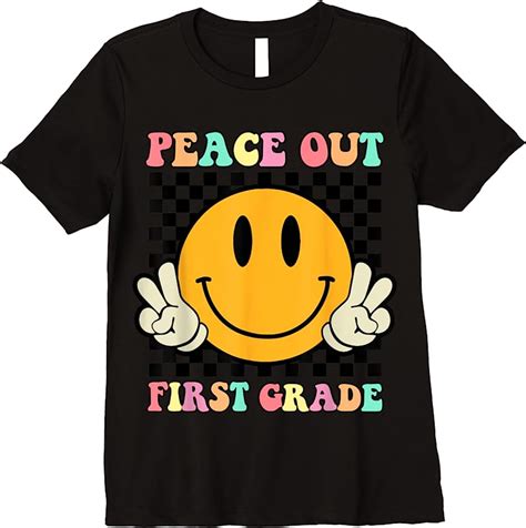 Hippie Smile Face Peace Out 1st Grade Class Of 2023 T Shirts Teesdesign