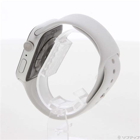 【中古】apple Watch Series 6 Gps 44mm シルバーアルミニウムケース ホワイトスポーツバンド