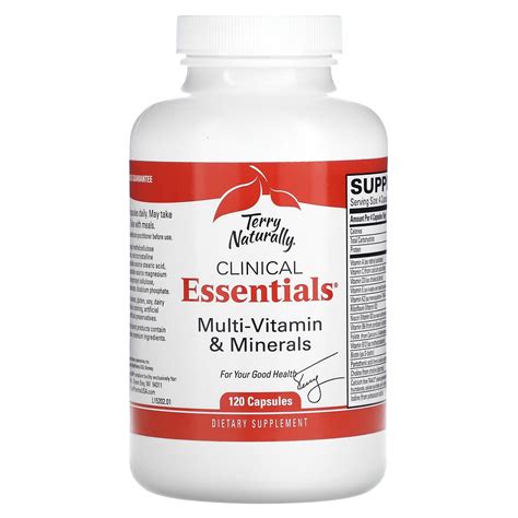 Terry Naturally Clinical Essentials Multi Vitamin And Minerals 120 Capsules