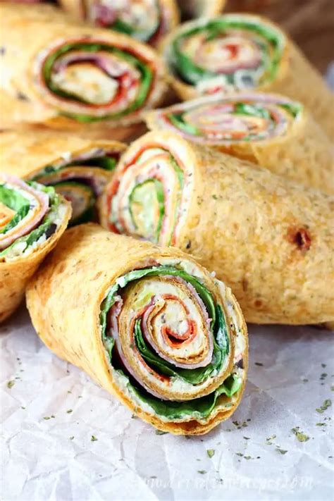 Italian Sub Sandwich Tortilla Pinwheels Let S Dish Recipes