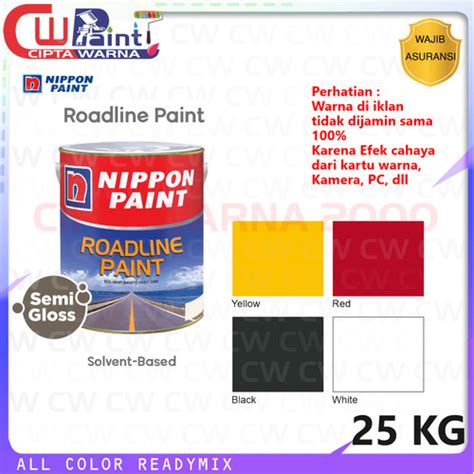 Jual Cat Marka Jalan Garis Penanda Tol Raya Road Line Nippon Paint Kg