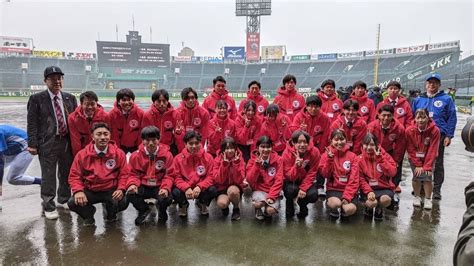 史上初の準硬式甲子園大会は雨天中止に。準硬式一丸となった「夢実現」は来年へ。 全日本大学準硬式野球東西対抗日本一決定戦甲子園大会レポート③ Junko Web｜準硬式がアツい！