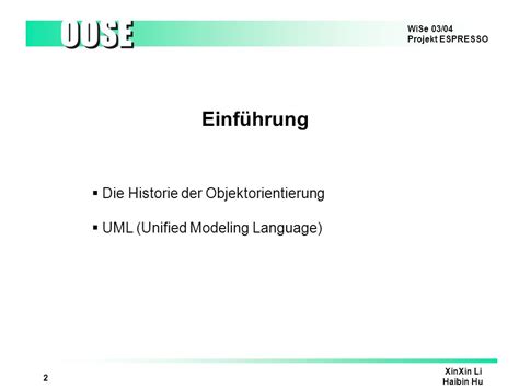 Objektorientierte Softwareentwicklung Ppt Herunterladen