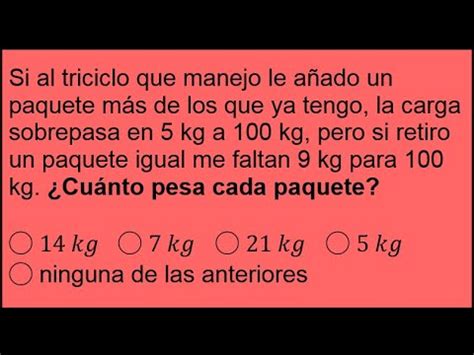 Problema Resuelto Sobre Planteamiento De Ecuaciones Lineales YouTube