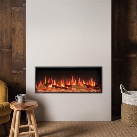 Gazco EStudio ES85R Electric Fireplace Platinum