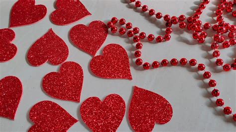 Diy Valentine S Day Gift Craft Glitter Sheet Craft Foamiran Art Craft