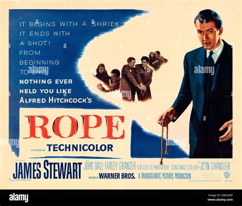 James Stewart In Rope 1948 Directed By Alfred Hitchcock Credit