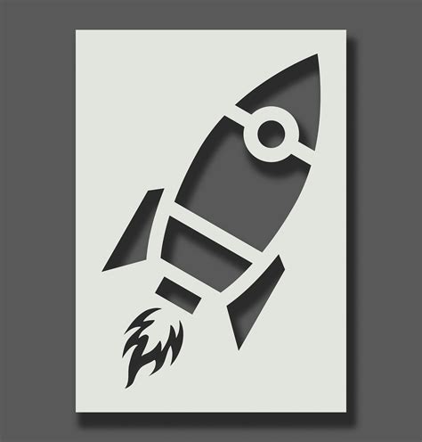 Space Rocket Stencils Reusable Stencils For Wall Art Home Etsy