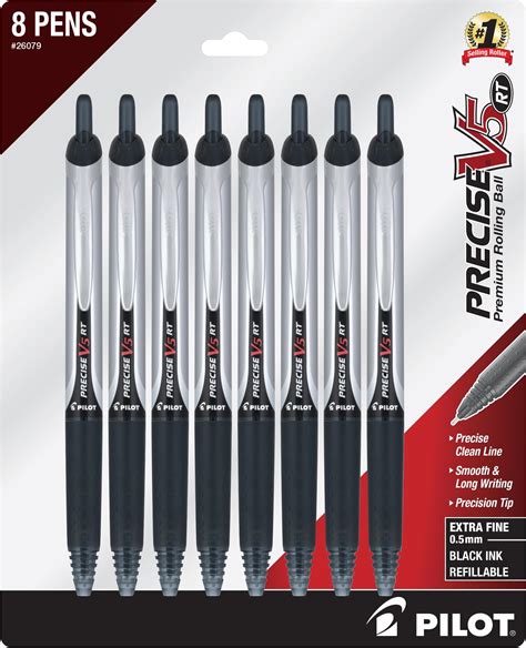 Pilot Precise V5 Retractable Rolling Ball Pen With Liquid Ink Extra