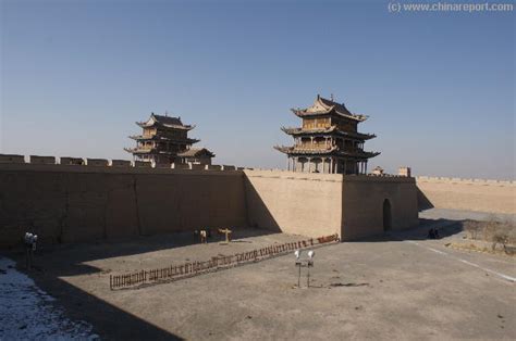 JiaYuGuan Great Wall of China Fortress (10a) Atop the Western Walls of the Inner Fortress. By ...