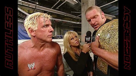 Terri Interviews Ric Flair After Losing His Match Wwe Raw 2002