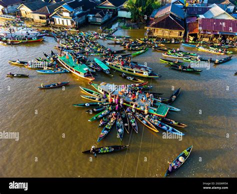 Floating Market is an iconic of Banjarmasin city. There are three well ...