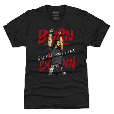 Seth Rollins Mens Premium T Shirt Superstars Wwe Seth Etsy