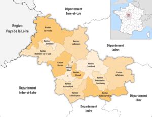 Carte Du Loir Et Cher