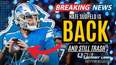 Breaking News Nate Sudfeld Re Signs With The Detroit Lions Youtube