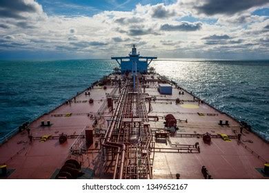 Crude Oil Super Tanker Proceeding By Stock Photo 1360701842 Shutterstock