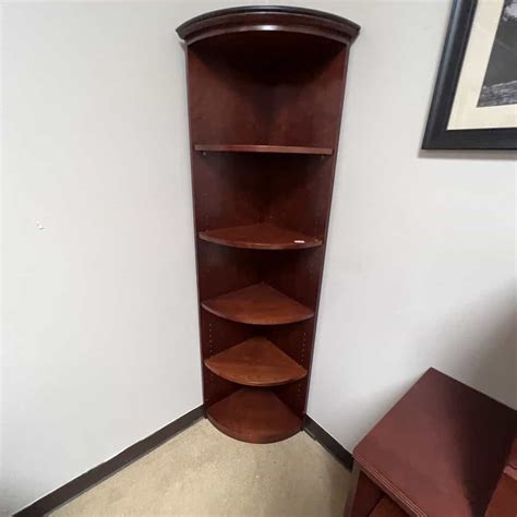 High Jsi Cherry Corner Bookcase Office Furniture Liquidations