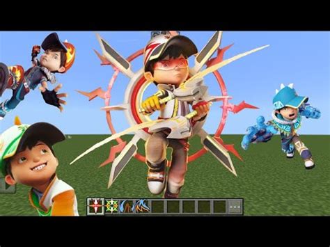 Addon Boboiboy Kuasa Fusion Supra Sori Frost Fire Glacier Di Minecraft