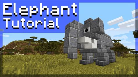 Minecraft How To Build An Elephant Youtube