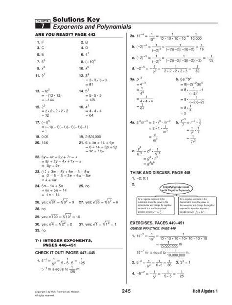 Holt Mcdougal Algebra Chapter Test Answers Rivertayla