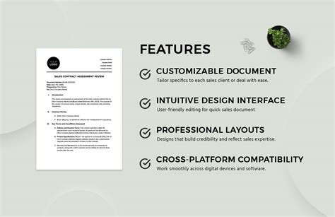 Sales Contract Assessment Review Template In Word PDF Google Docs