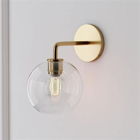 West Elm Sculptural Glass Globe Sconce Set Of Aptdeco