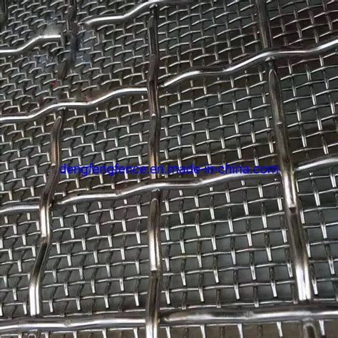 Wholesale Galvanized Square Woven Wire Mesh Stainless Steel Crimped