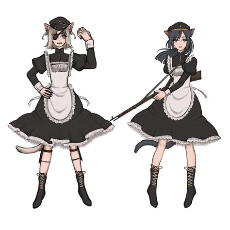 Artstation Military Cats Maids