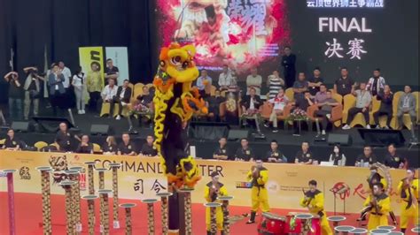 14 Th Genting World Lion Dance Championship 2023 Singapore Yiwei Team