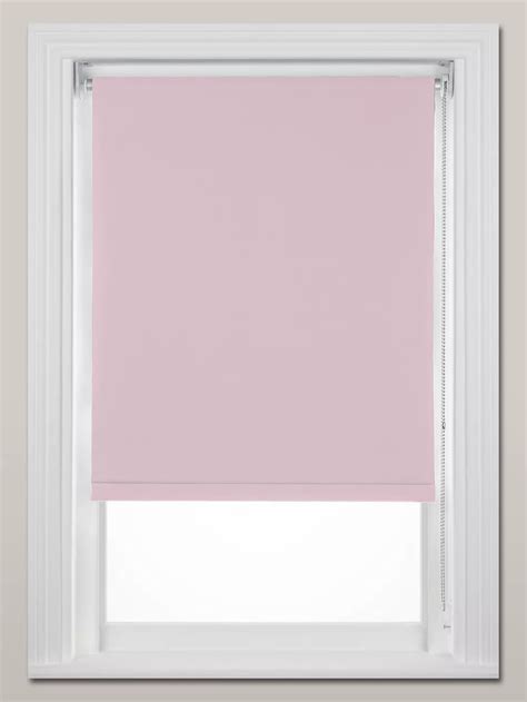 John Lewis Plain Made To Measure Blackout Roller Blind Pale Pink Pink Roller Blinds Blackout