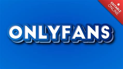 Onlyfans Blue 3d Text Effect Generator