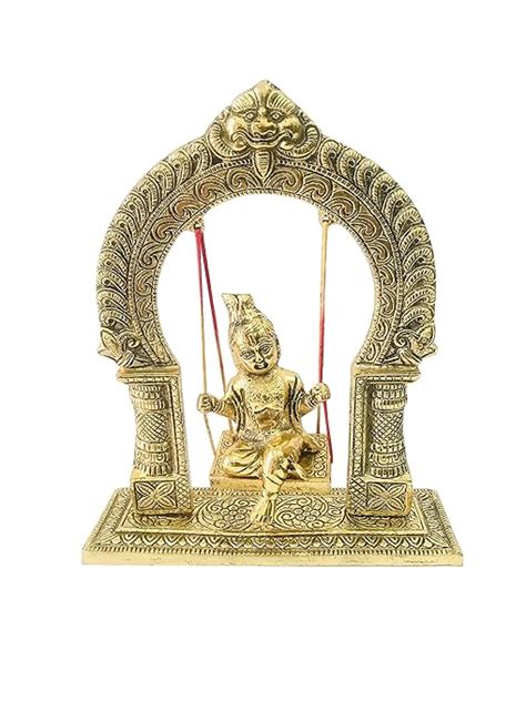 Buy Krishna Statue Ladoo Gopal Swing Krishna Sitting Jhula Laddu Gopal