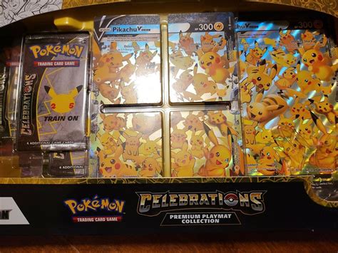 Pokemon TCG Celebrations Premium Playmat Collection Pikachu V Union