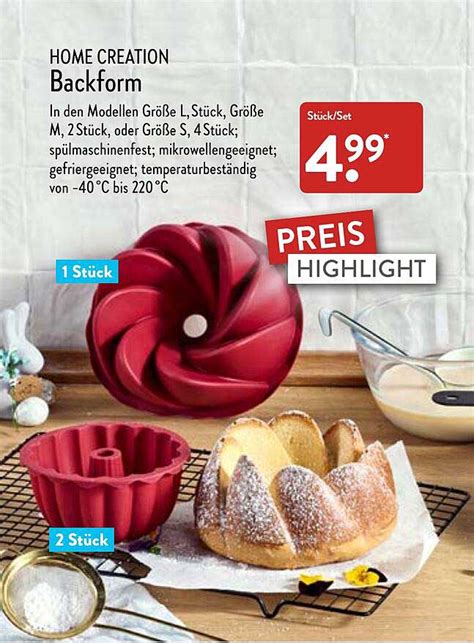 Home Creation Backform Angebot Bei ALDI Nord 1Prospekte De