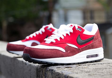 Nike Air Max 1 Essential - White - University Red - Black - SneakerNews.com