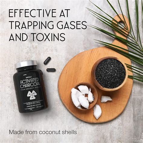 Activated Charcoal Tablets 2000mg – Made from Coconut Shells – High