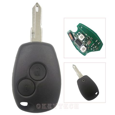 Okeytech Llave Remota De Chip PCF7946 433MHz 2 Botones Entrada Sin